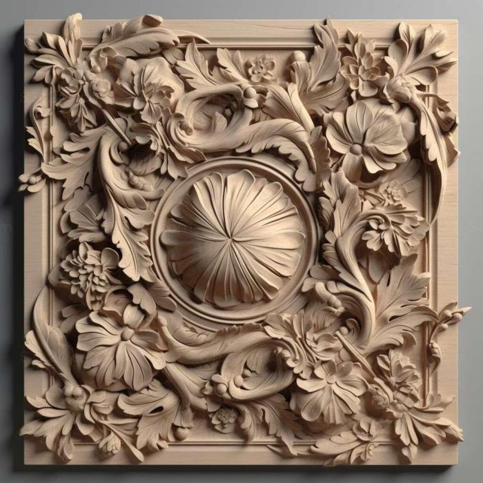 Patterns and decorations (stl beige 2, PATTERN_2526) 3D models for cnc